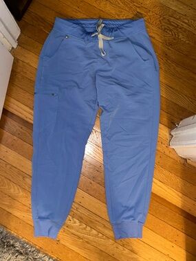 Figs Scrub Joggers in Ceil Blue